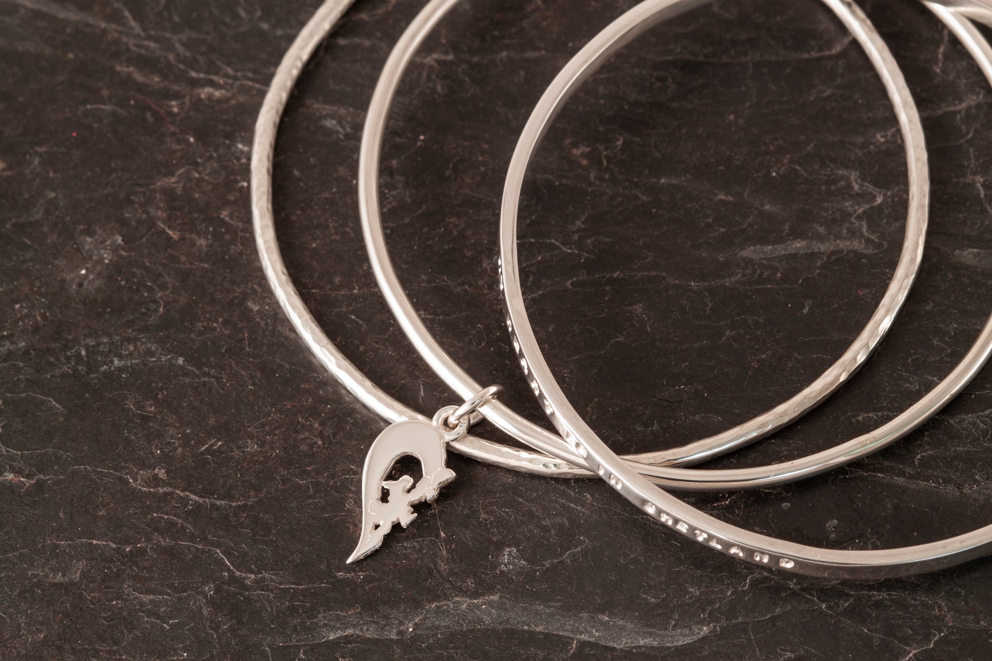 Heart of Shetland Stacking bangles set of 3