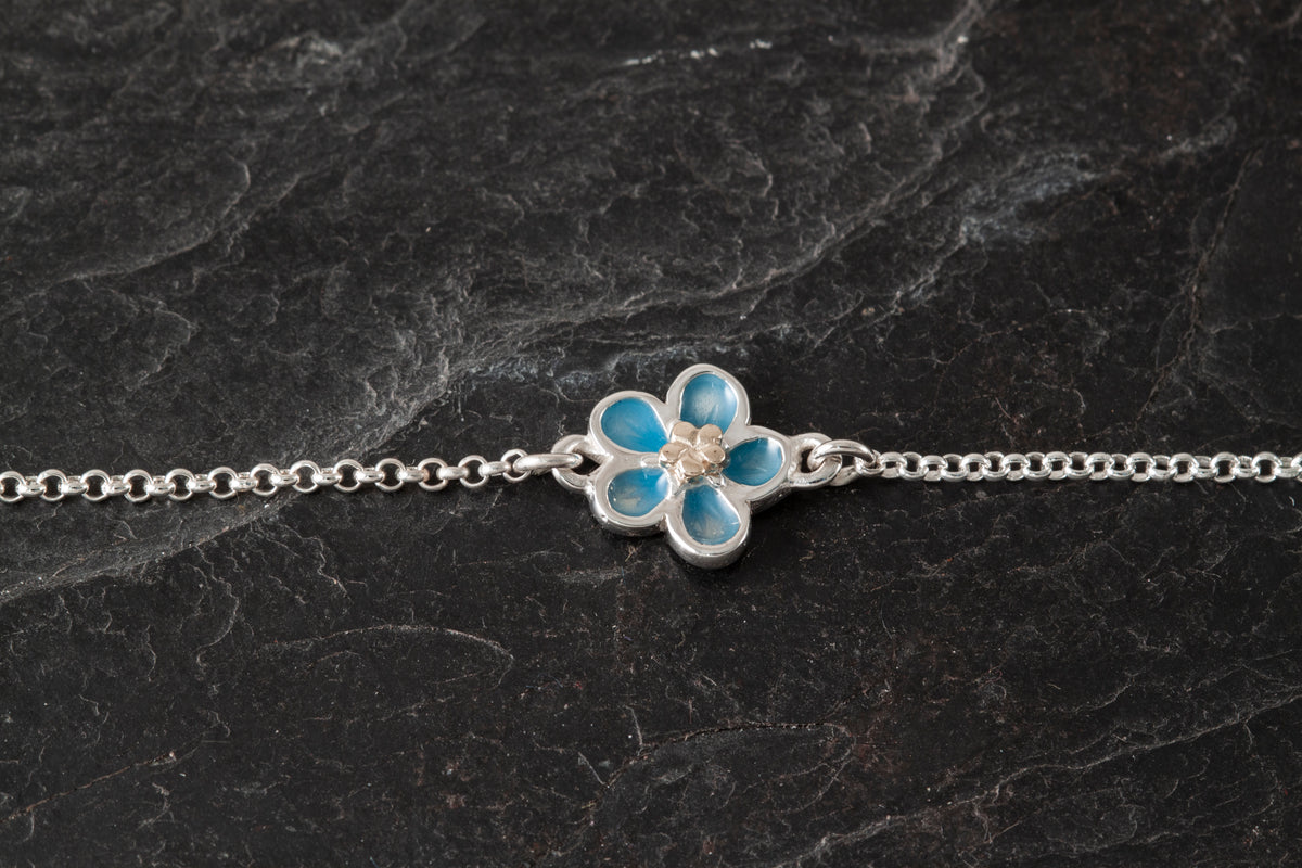 Forget me Not Enamelled Bracelet