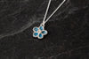 Forget me Not Enamelled Pendant
