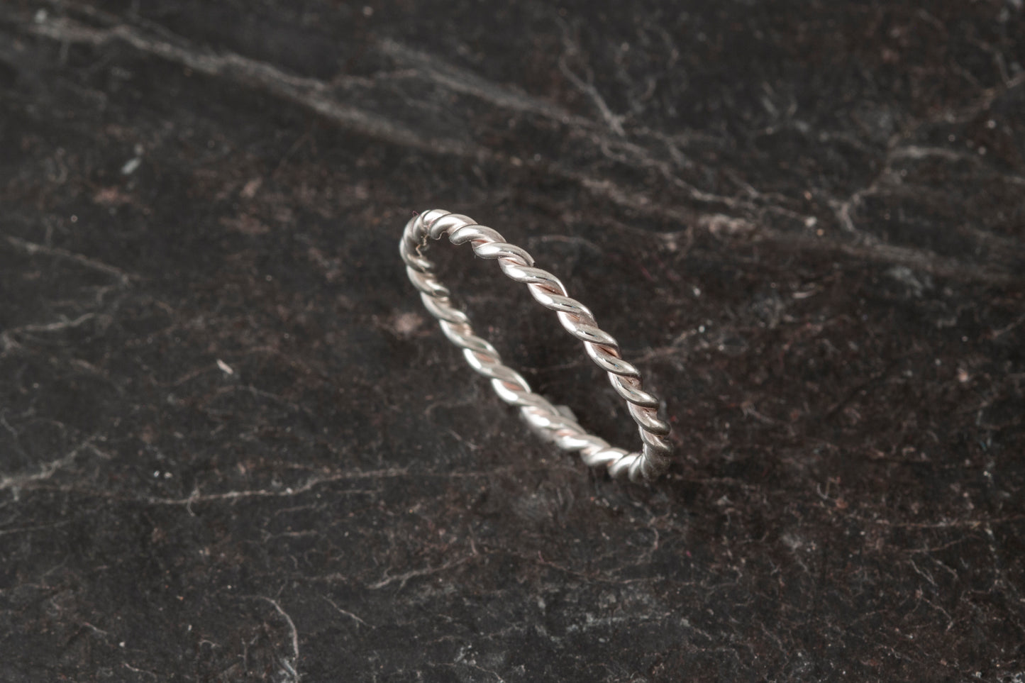 Silver Twist Wire ring