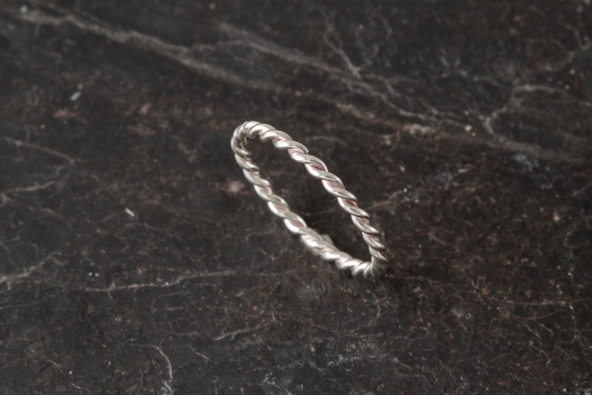 Silver Twist Wire ring