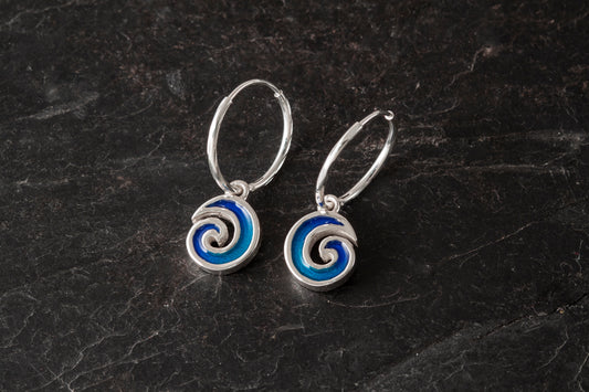 Seascape Mini Wave Hoops
