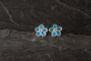 Forget me Not Enamelled Stud Earrings