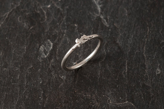 Heart of Shetland Stacking Rings - Map Ring
