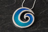 Seascape Round Wave Pendant