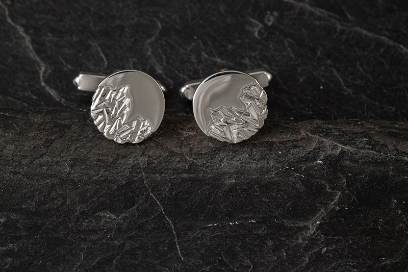 Öyger two tone round cufflinks