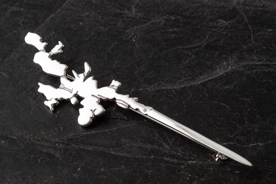 Shetland Map Kilt Pin