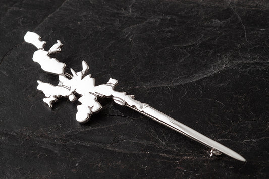 Shetland Map Kilt Pin
