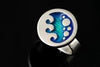 Seascape round bubble ring