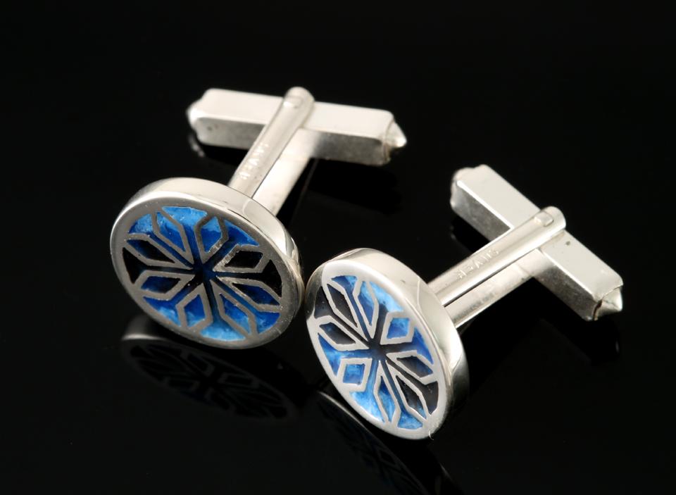 Fara round cufflinks