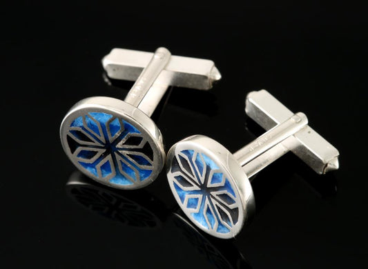 Fara round cufflinks
