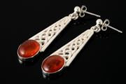 Celtic Amber Earrings