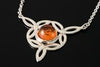 Celtic Amber Pendant