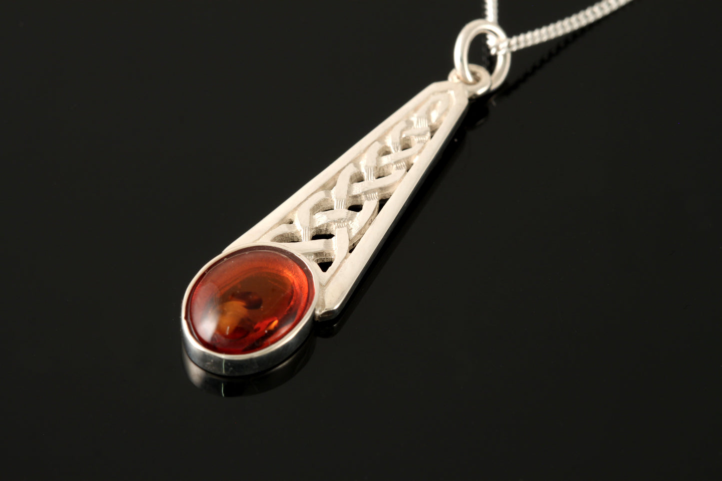 Celtic Amber Pendant