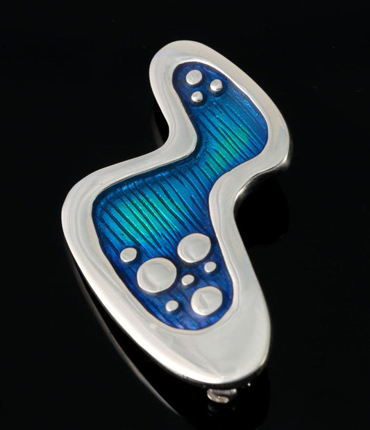 Seascape small brooch