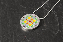 Load image into Gallery viewer, Tartan Round Pendant
