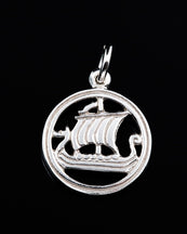 Load image into Gallery viewer, Viking Ship Charm
