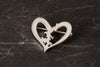 Heart of Shetland open heart brooch