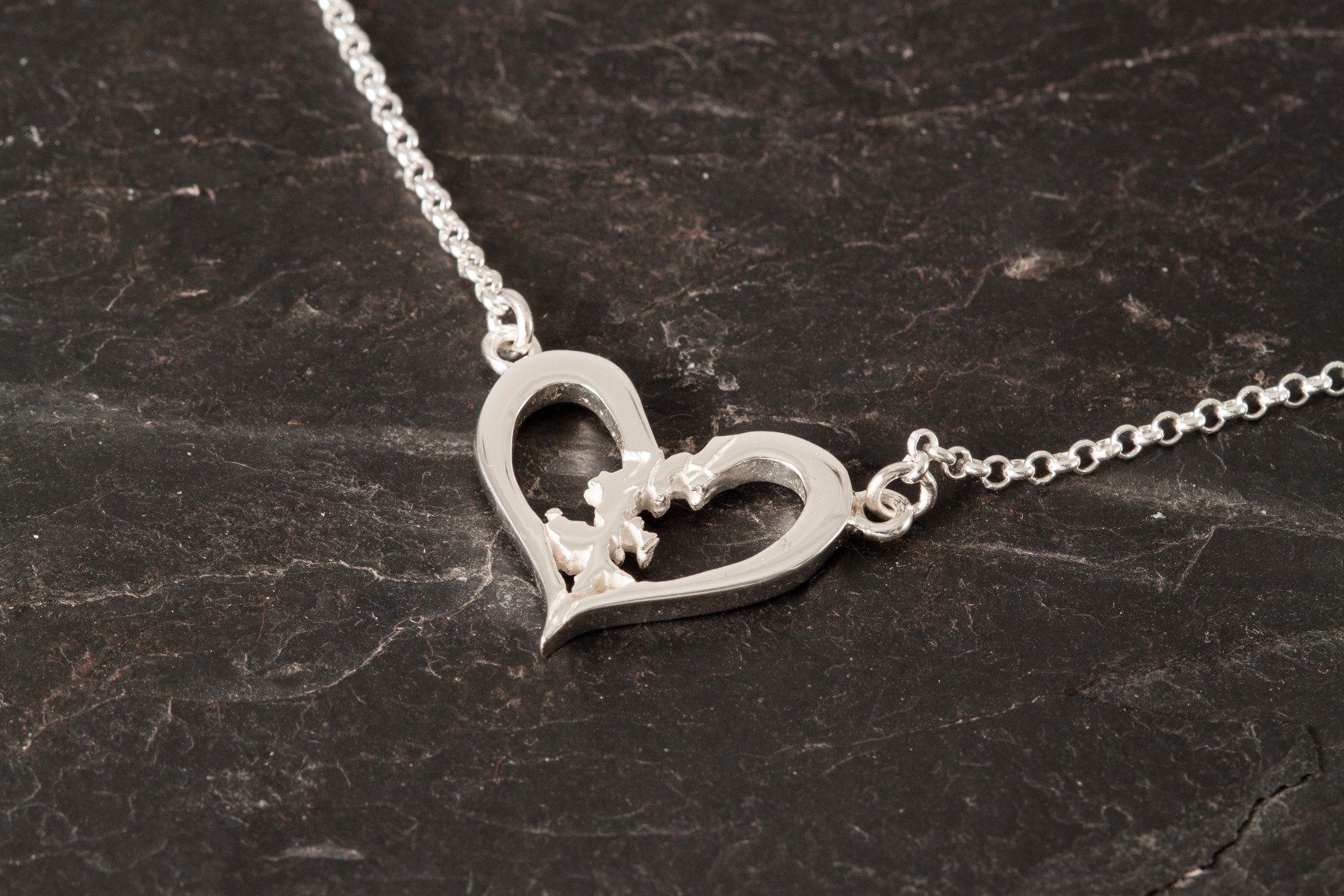 Heart of Shetland Open Heart small pendant