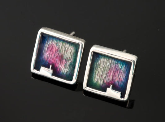 Mirrie Dancers Small Square Earrings