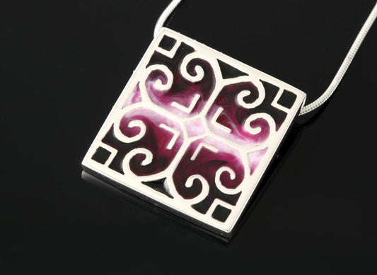 Fara large square pendant