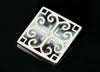 Fara large square brooch