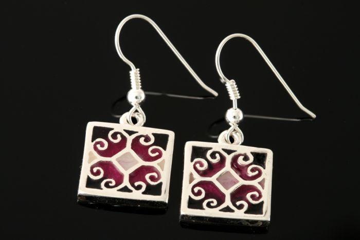 Fara square drop earrings