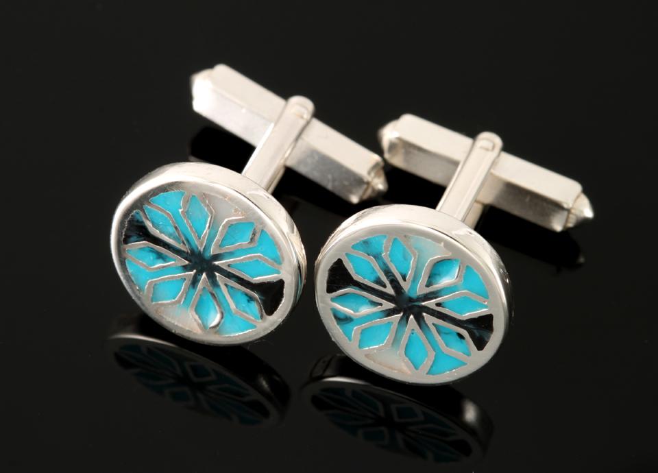 Fara round cufflinks