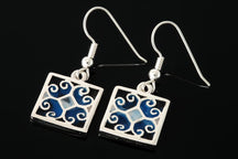 Load image into Gallery viewer, Fara square drop earrings
