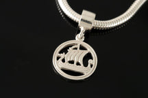 Load image into Gallery viewer, Viking Ship Charm
