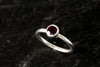 Up Helly Aa Stacking Ring - Garnet Ring
