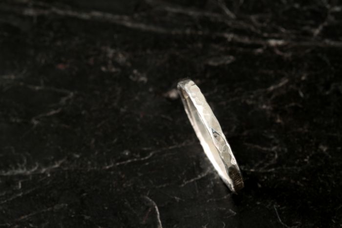 9ct Rose Gold Textured ring