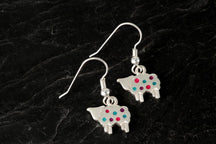 Load image into Gallery viewer, Enamelled sheep earrings
