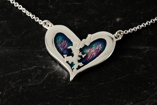 Heart of Shetland Double Pendant