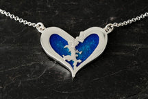 Load image into Gallery viewer, Heart of Shetland Double Pendant
