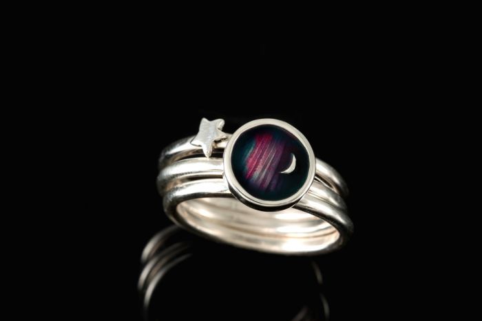 Mirrie Dancer stacking ring - Set of 3