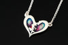 Heart of Shetland small double pendant
