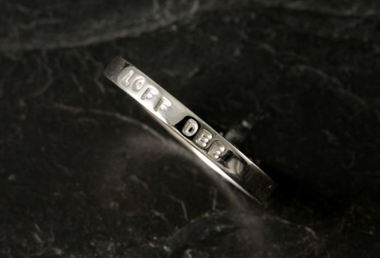 Loff Dee Stacking Ring - Stamped Ring