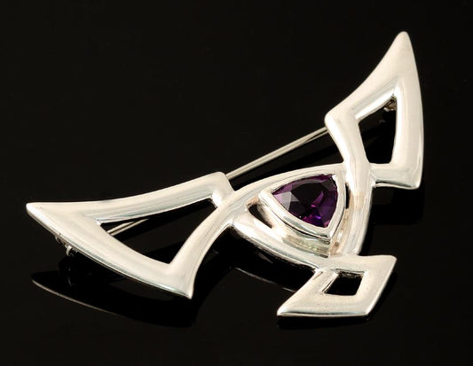 Triquetra Line of Life Brooch