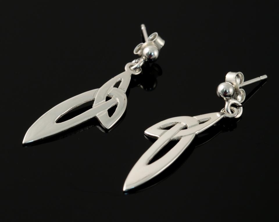 Triquetra Line of Life Earrings