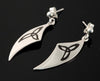 Triquetra Curved Earrings