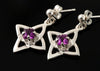 Celtic Amethyst Earrings