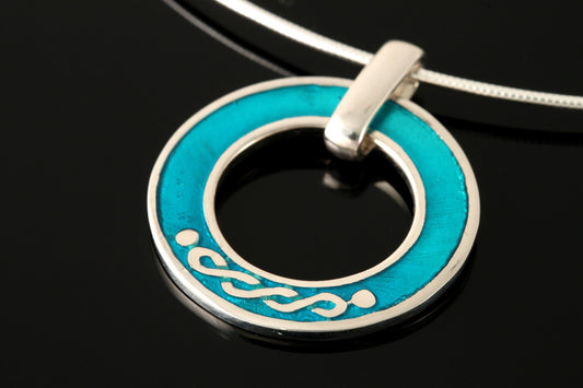 Celtic Enamelled Pendant
