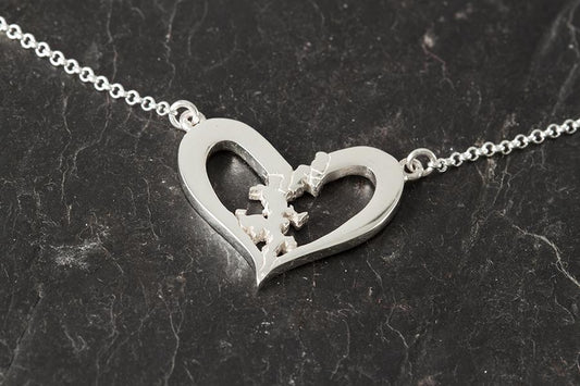 Heart of Shetland Large Open Heart Pendant