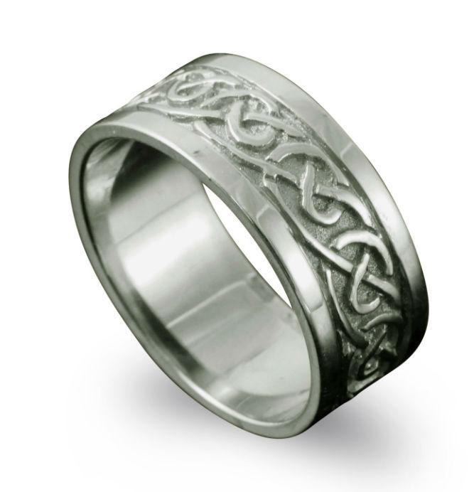 Noss Celtic Ring in Platinum – Shetland Jewellery