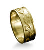 Scottish Thistle Band Ring in 18ct Yellow Gold