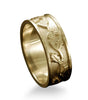 Scottish Thistle Band Ring in 9ct Yellow Gold