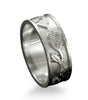 Scottish Thistle Band Ring in Silver