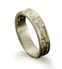 Thistle Wedding Ring in 18ct White Gold