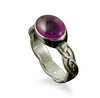 Muckle Roe Celtic Amethyst Ring in Silver